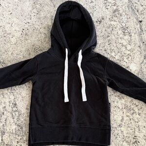 Little Bipsy black Hoodie with White Drawstrings
